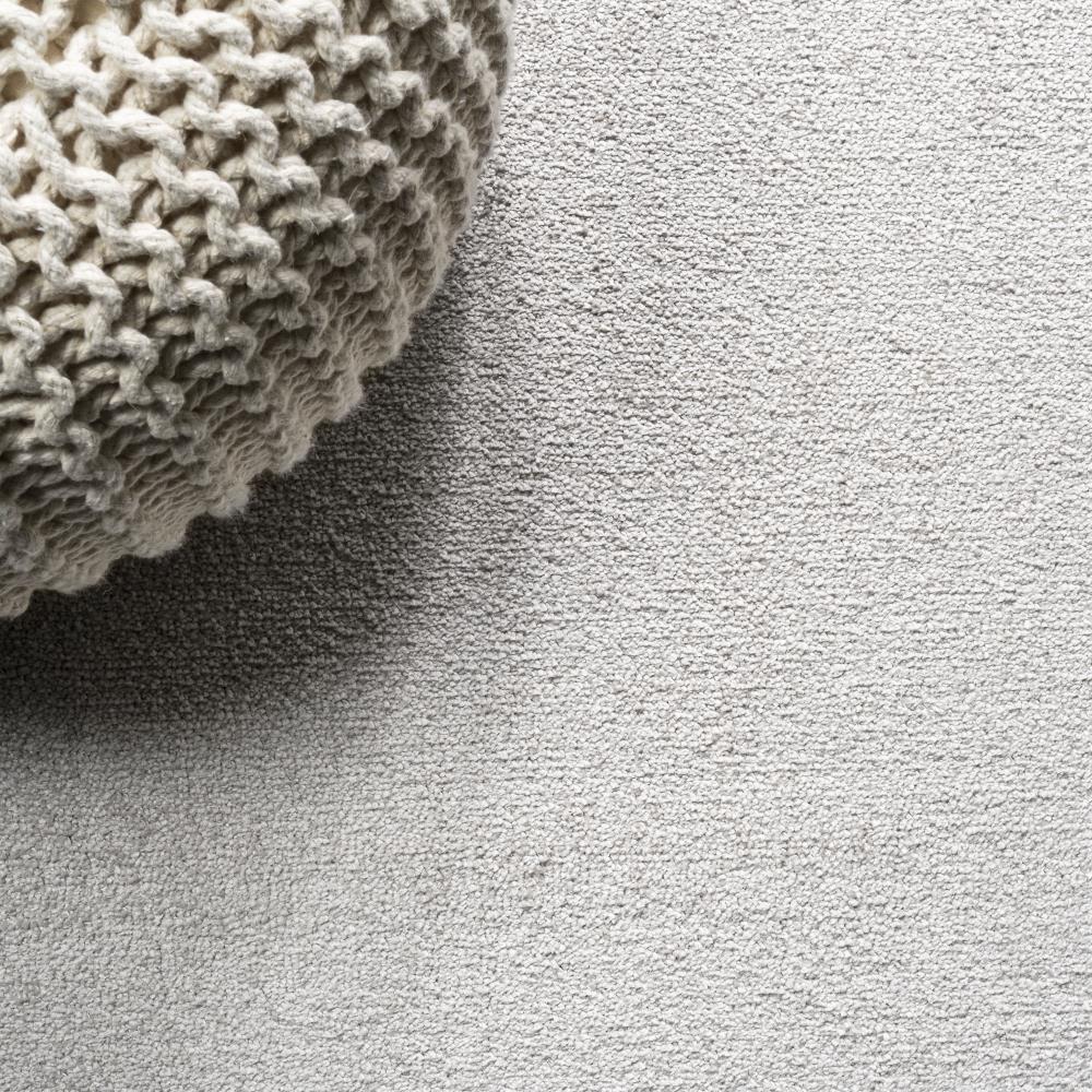 Soft Haze Solid Low Pile Area Rug in Ivory - Perfect for Living Room, Bedroom & Nursery Decor