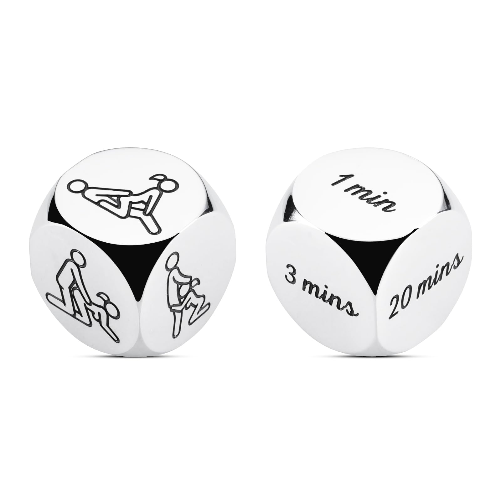 2PCS Adult Sex Position Dice - Fun Couples Game for Date Night, Romantic Gifts for Him & Her, Intimate Decision Dice for Spice Up Relationship - Perfect for Anniversary, Valentine's Day & Bedroom Play