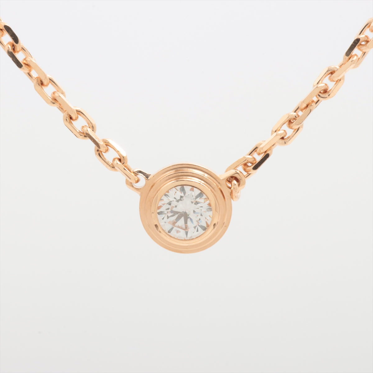 Cartier D'Amour XS Diamond Necklace in 18K Pink Gold - Elegant Luxury Jewelry for Women, Perfect for Anniversary Gifts & Special Occasions