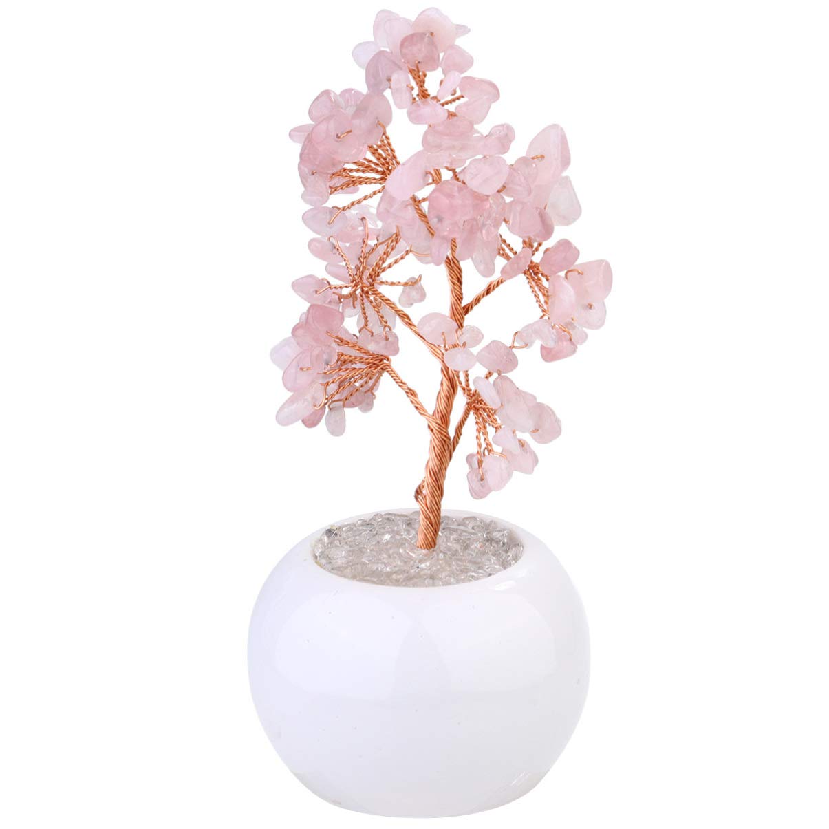 Lucky Citrine Money Tree Bonsai - Feng Shui Crystal Gemstone Desktop Decor for Home & Office, Perfect for Wealth Attraction & Positive Energy