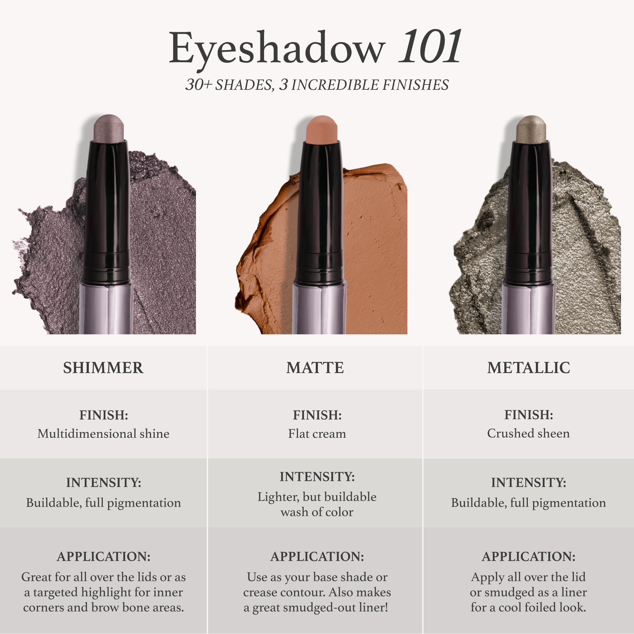 Julep Eyeshadow 101 Crème-to-Powder Waterproof Eyeshadow Stick - Rose Shimmer - Long-Lasting, Crease-Proof Cream Eyeshadow with Built-in Smudger | Perfect for Day to Night Makeup, Parties & Special Occasions