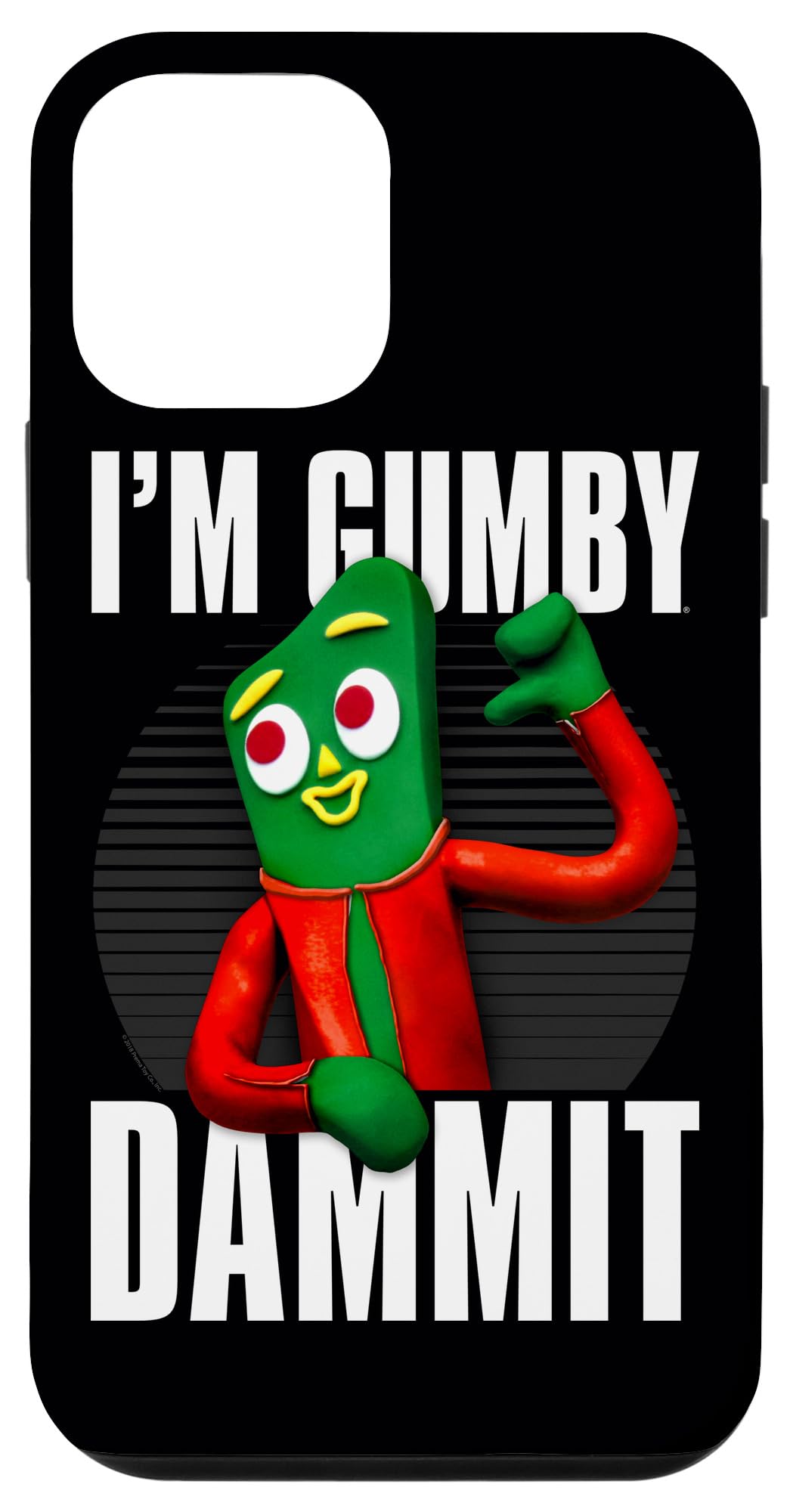 iPhone 12 Mini Gumby Case - 'I'm Gumby' Funny Protective Phone Cover for Apple iPhone 12 Mini - Perfect for Fans, Gifts & Everyday Use