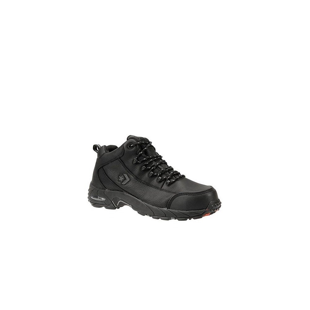 Reebok Men's Black Leather Work Shoes - Waterproof Gore-Tex Oxfords for Postal & Delivery Workers - Durable & Comfortable for Long Shifts