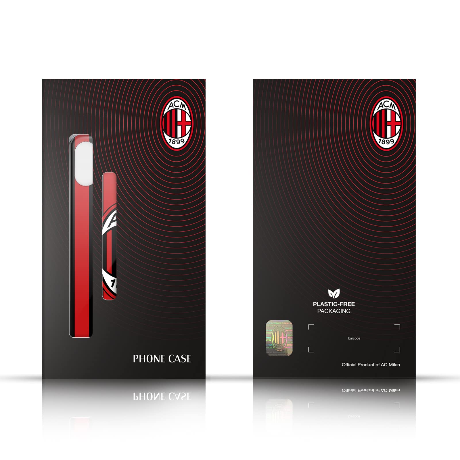 Head Case Designs Officially Licensed AC Milan Stripes Crest Soft Gel Case for Samsung Galaxy S21+ 5G - Durable Protection for Fans & Daily Use