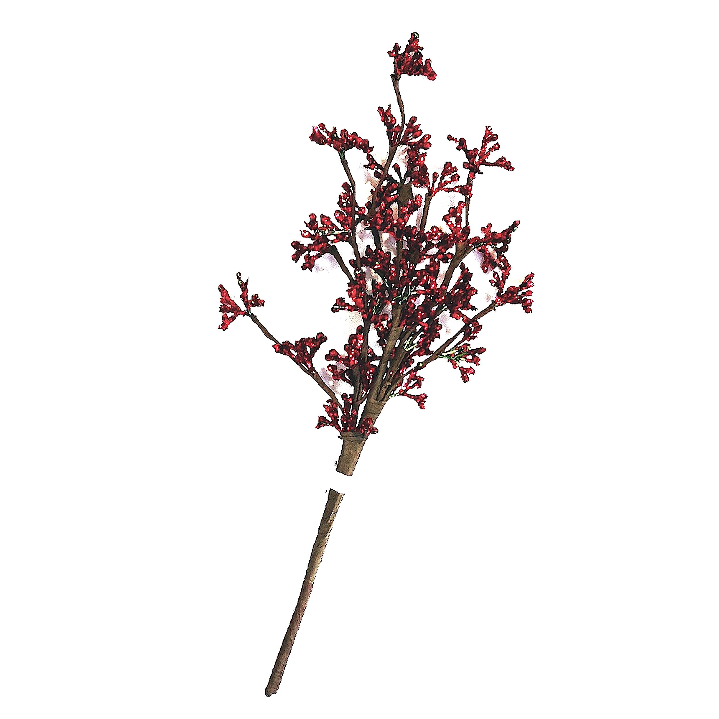 Darice Red Glittered Statice Floral Pick - 12