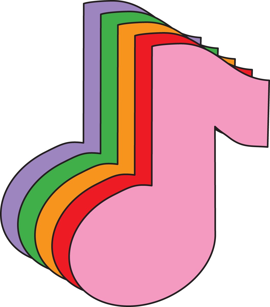 SHAPES ETC. 31 Pcs Large Colorful Music Note Cut-Outs 5.5 Inch - Classroom Decor, Themed Parties, School Recitals, Learning Activities, Kids Crafts, Teacher Supplies - USA Made for Bulletin Boards & DIY Projects