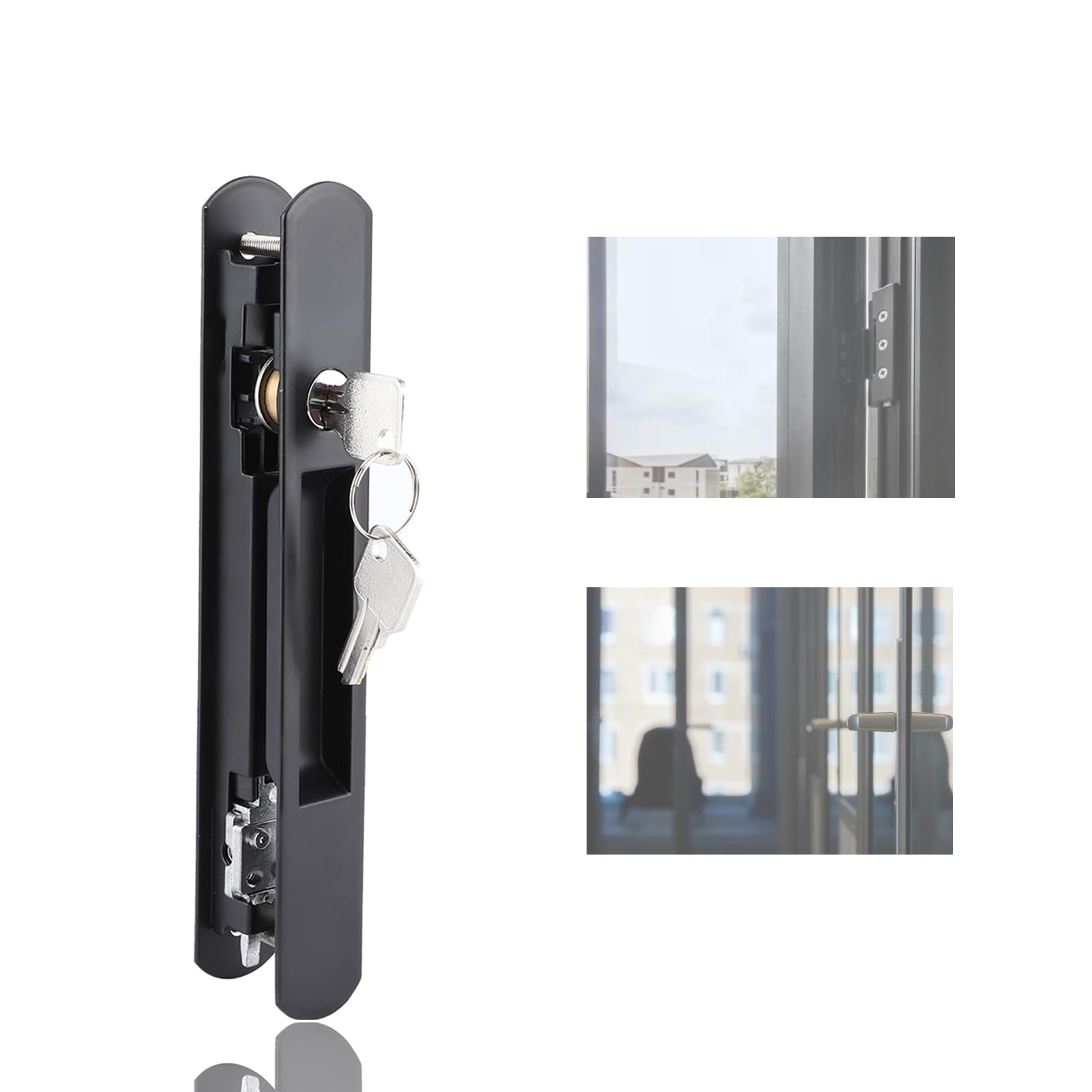 **Sliding Door Handle Set - Double Sided Lock for Glass & Patio Doors - Secure & Easy Installation - Perfect for Sliding Windows, Verandas & Balconies**