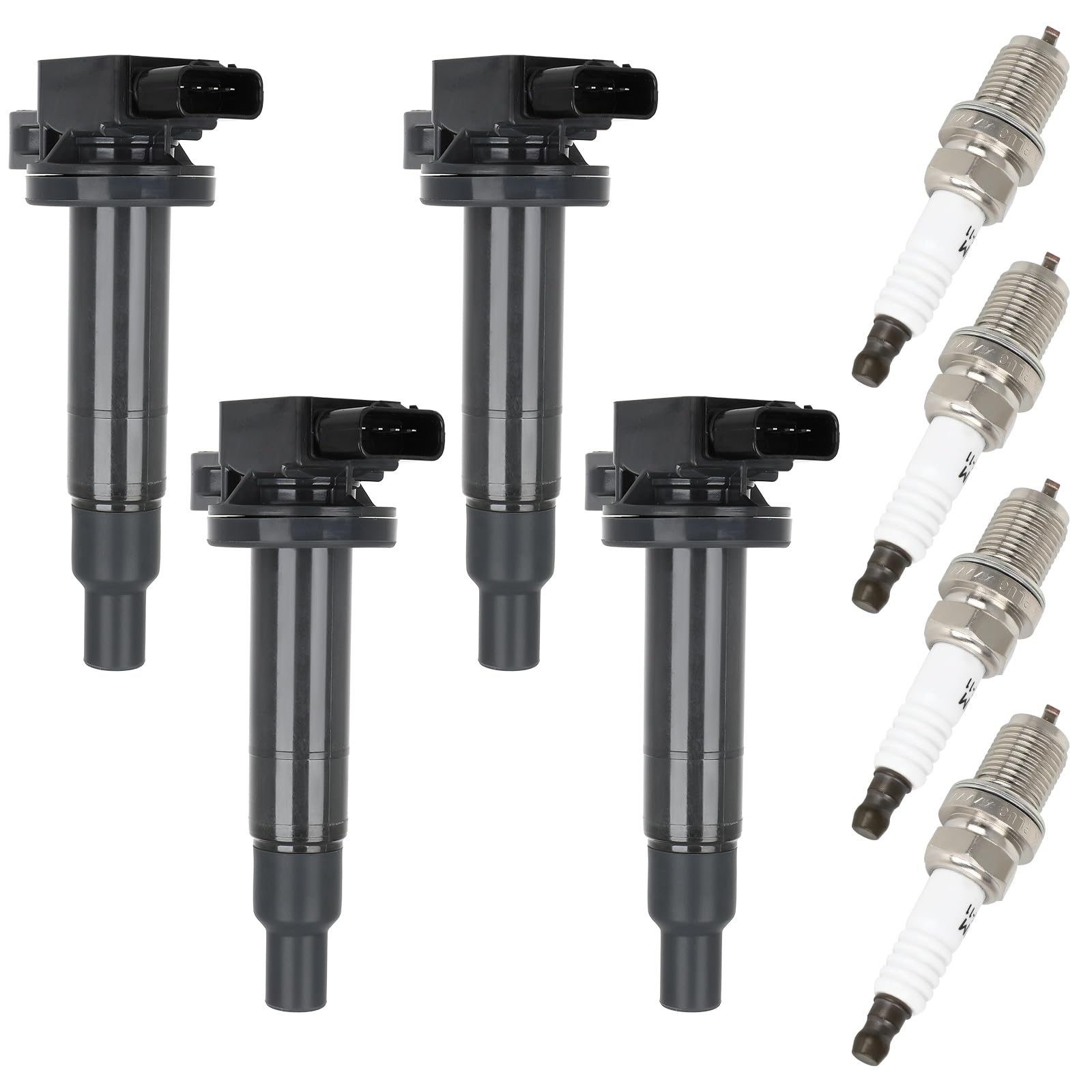 High Performance Ignition Coil with Spark Plug Compatible with Toyota Yaris 2004-2006, Scion xB xA 2006-2018 - Direct Replacement for OE UF316 9008019021 9091902240 9091902265 - Perfect for Engine Tune-Ups & Performance Upgrades