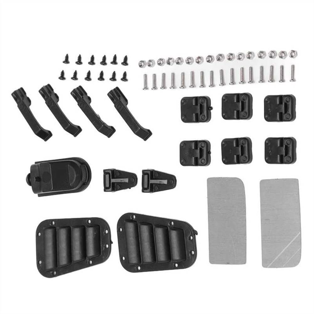 Durable 1/10 Scale RC Car Door Hinge Handle Kit - Long Lasting Replacement Parts for RC Vehicles | Perfect for Crawlers, Trail Trucks & Off-Road RC Models