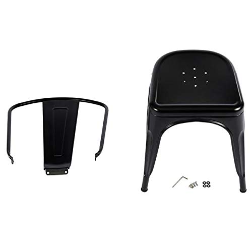 4-Pack Metal Dining Chairs Set - 17.5