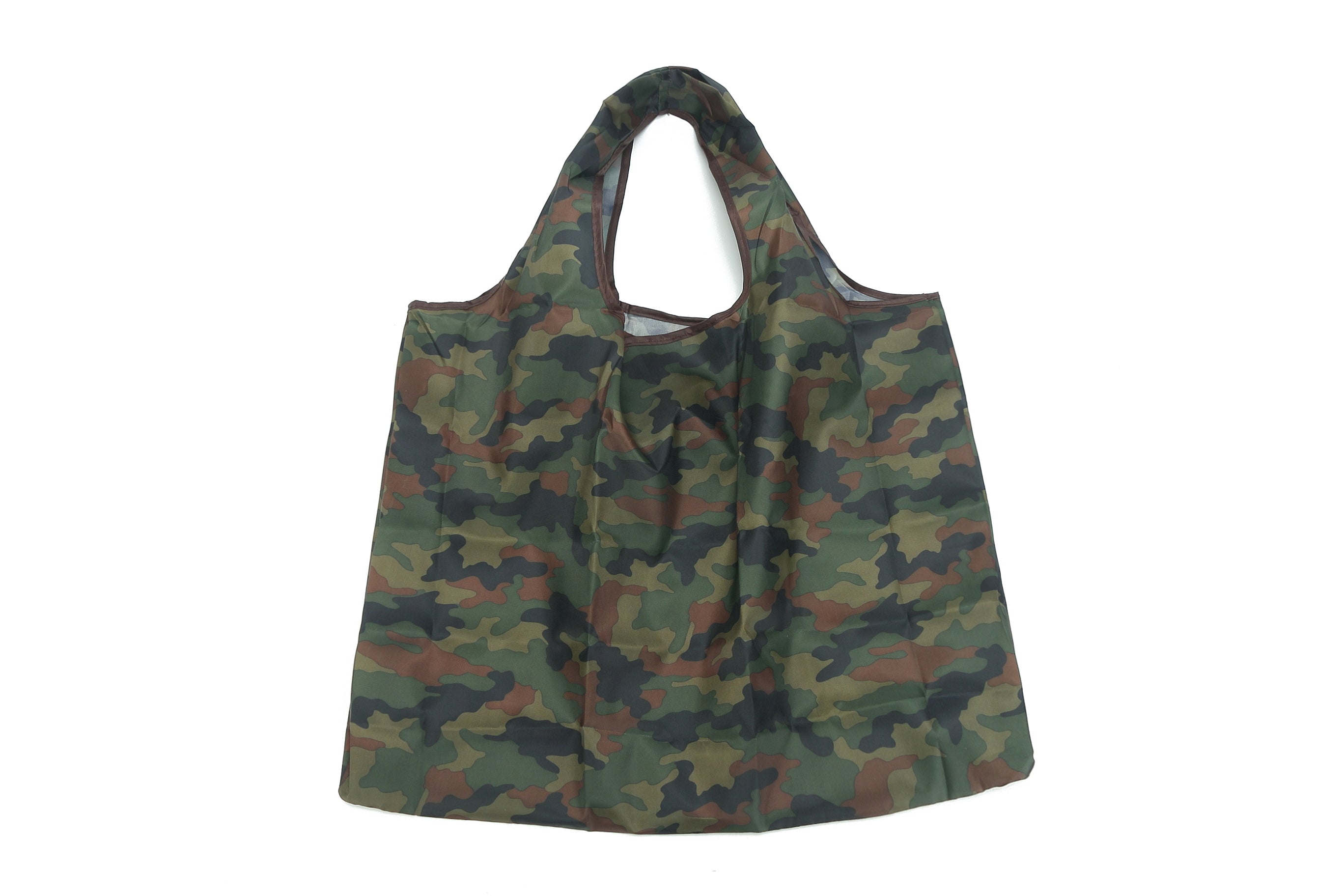 Jackie Camouflage Green Foldable Bag - Compact & Lightweight for Travel, Shopping, and Outdoor Adventures