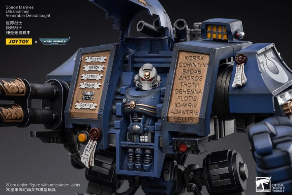Warhammer 40K Ultramarines Venerable Dreadnought 1/18 Scale Collectible Figure - Perfect for Tabletop Gaming, Warhammer 40K Displays & Sci-Fi Collections