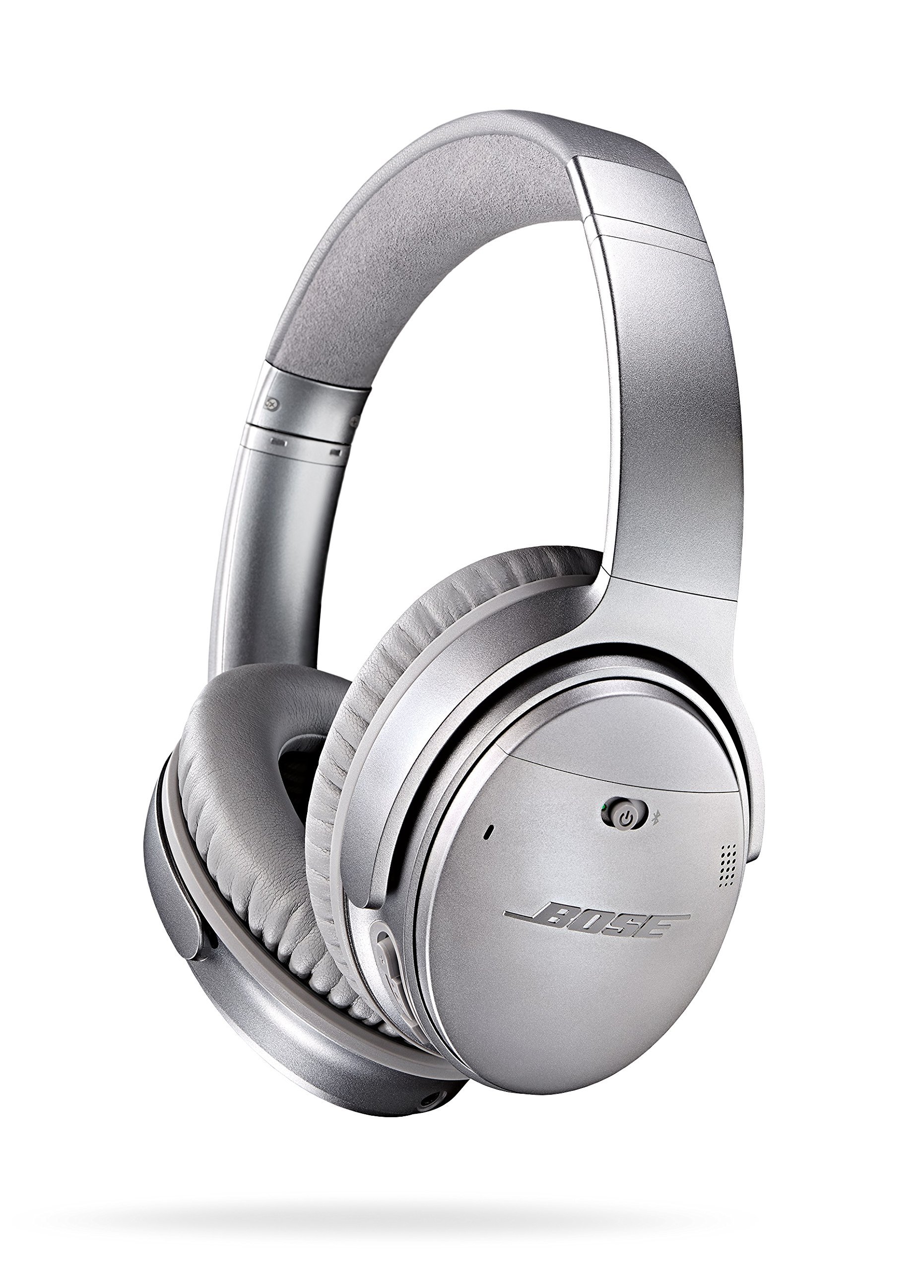 Bose QuietComfort 35 Series I Wireless Bluetooth Noise Cancelling Headphones - Silver (Renewed Certified Refurbished) | Perfect for Travel, Office & Commuting