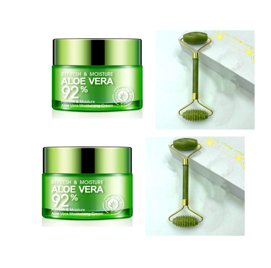 Aloe Vera Moisturizing Cream for Skin Care - Hydrating & Oil Control - Perfect for Daily Skincare Routine & Acne-Prone Skin