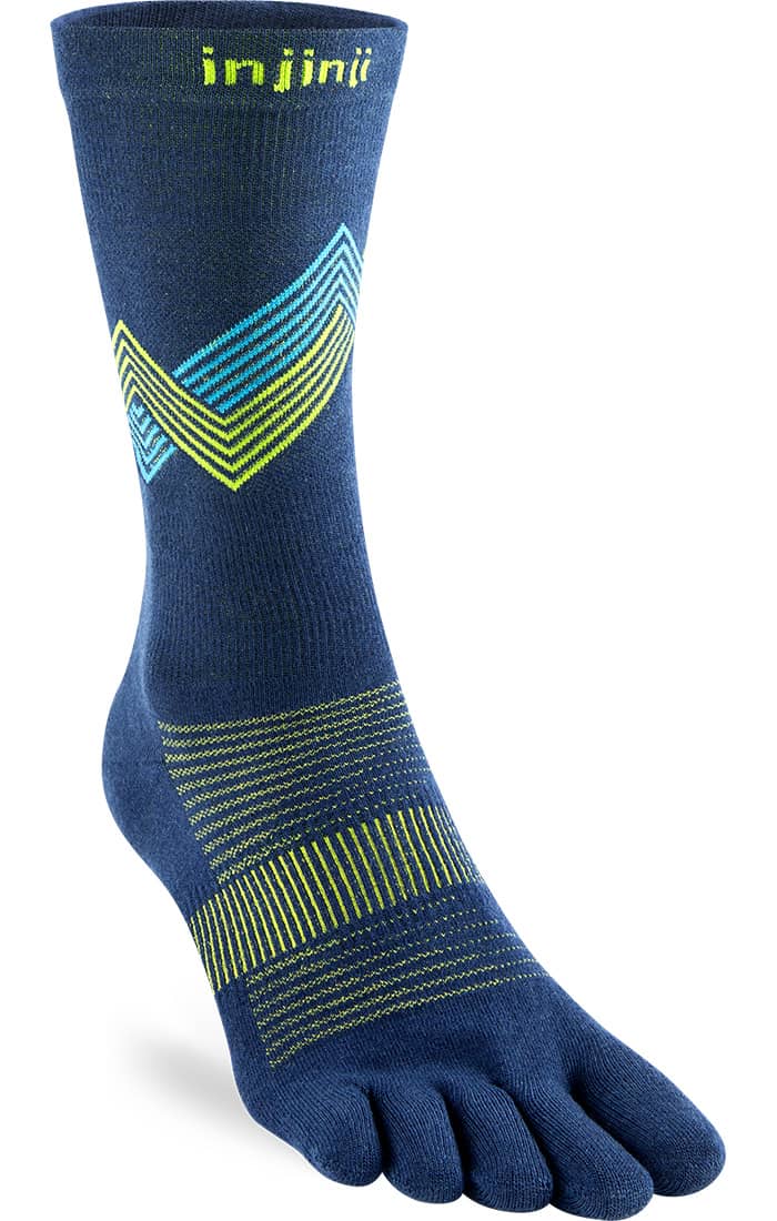 Injinji Run Lightweight No-Show Toe Socks - Breathable & Moisture-Wicking for Running, Hiking & Outdoor Sports - Barefoot Shoes & Minimalist Footwear Friendly