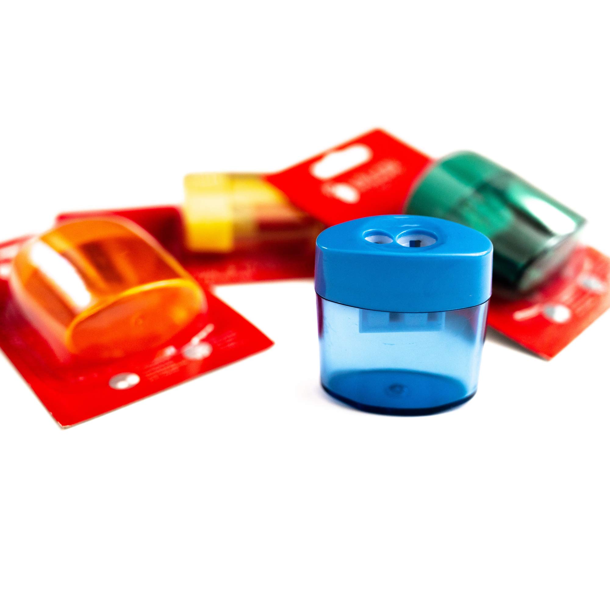 Valor Products 144-Pack 2-Hole Pencil & Crayon Sharpener - Bulk Classroom & Office Supplies for Teachers, Students & Artists
