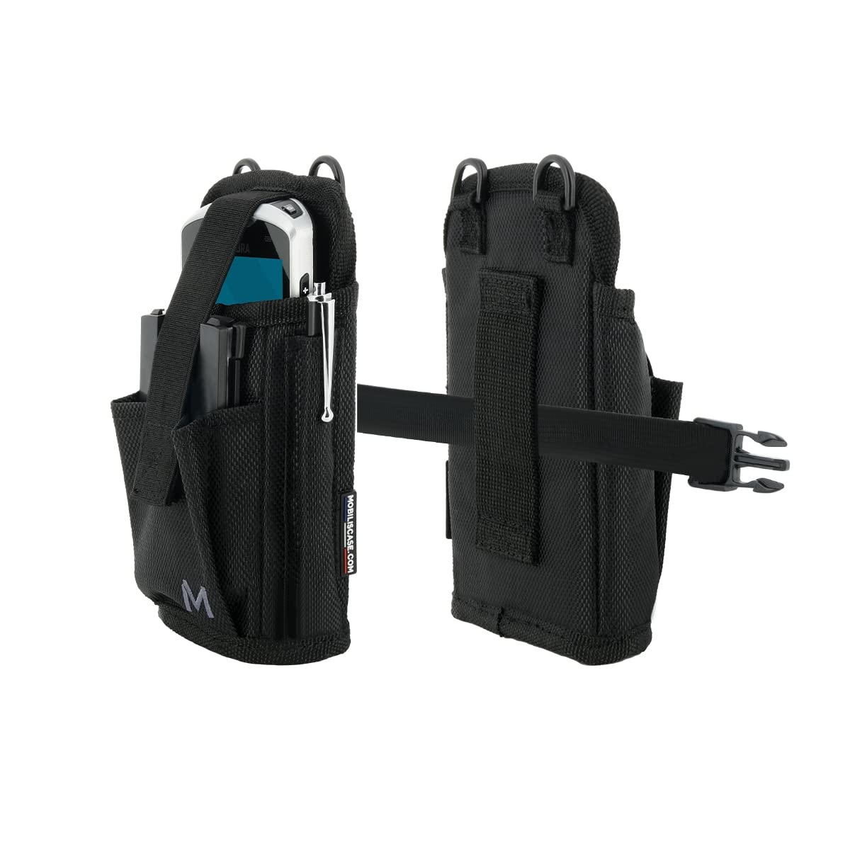 Hands-Free Holster for Handheld Mobile Computer & Smartphone - Belt Clip Carrying Case Pouch (Size S) - Perfect for Warehouse, Delivery & Outdoor Work