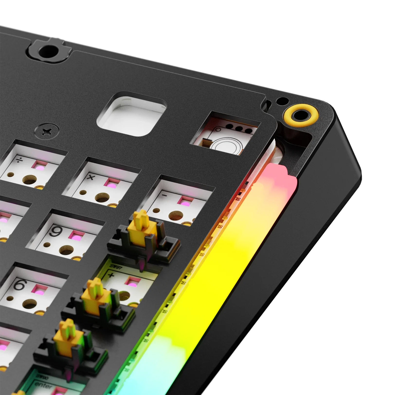 GMMK 3 Mechanical Keyboard Bottom Case - Durable Metal Black Replacement Part for Custom Builds | Perfect for PC Gaming & Typing Enthusiasts