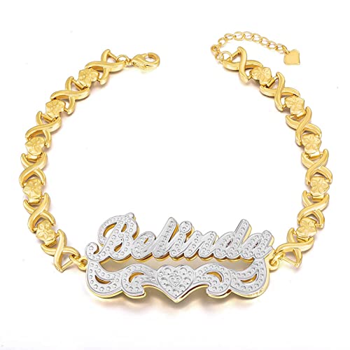 Double Plated Name Bracelet Style 1212