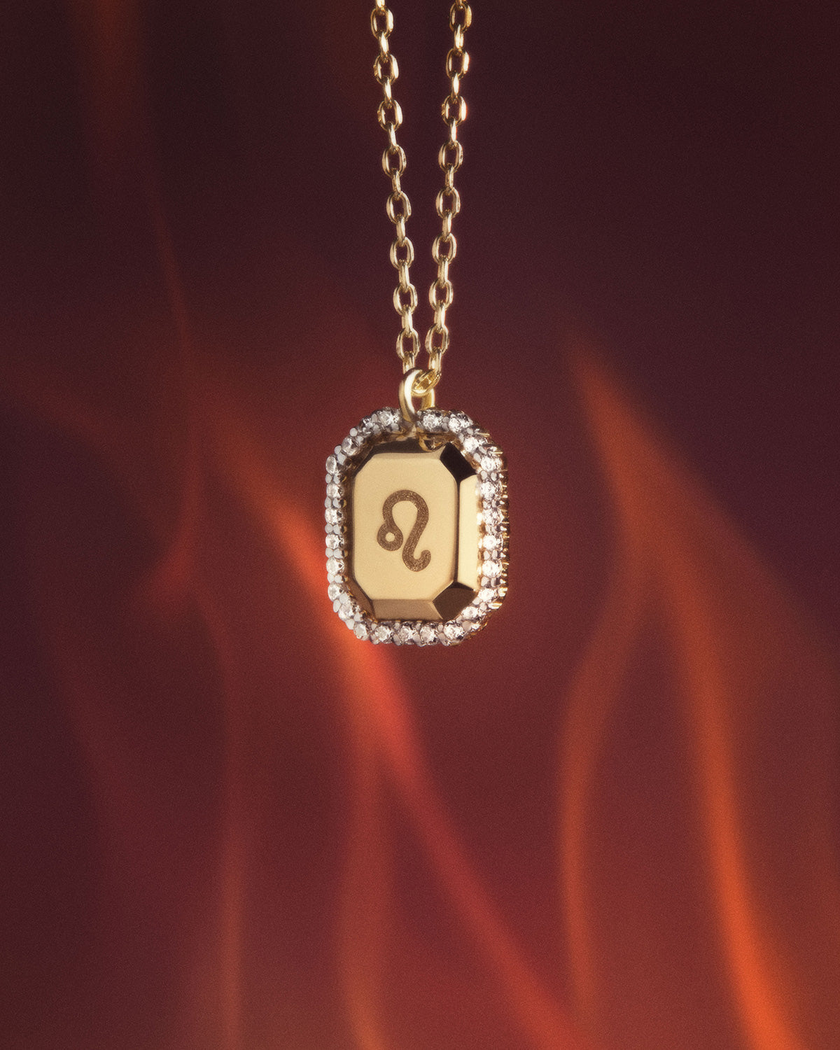 GRID 1 Leo Zodiac Necklace - Gold Constellation Pendant for Women - Perfect Birthday Gift & Everyday Jewelry for Leo Signs