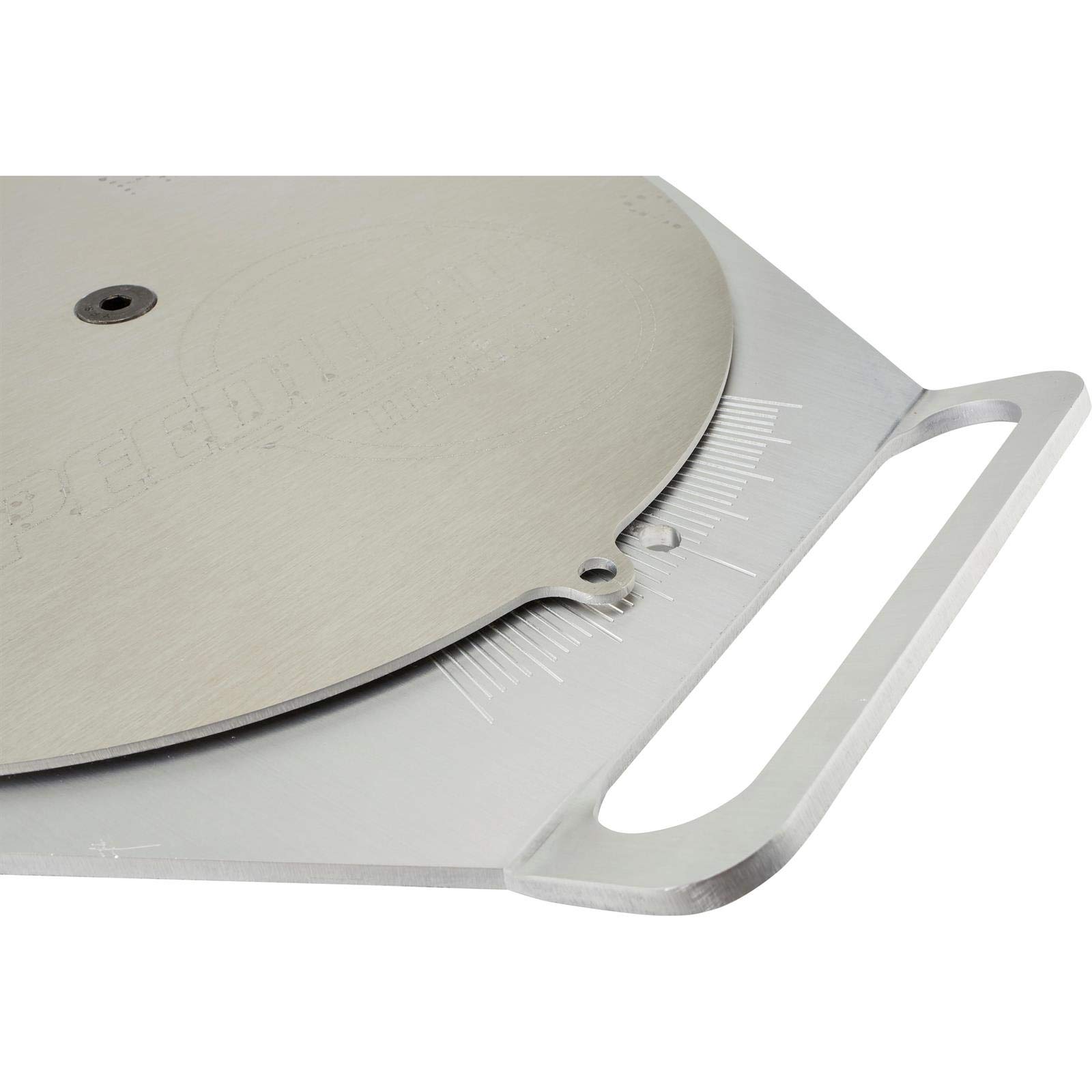 Premium Aluminum Wheel Alignment Turn Plates 0-20 Degrees - Portable Car Repair Tool with Smooth Handle, Clear Degree Markings, 5/16