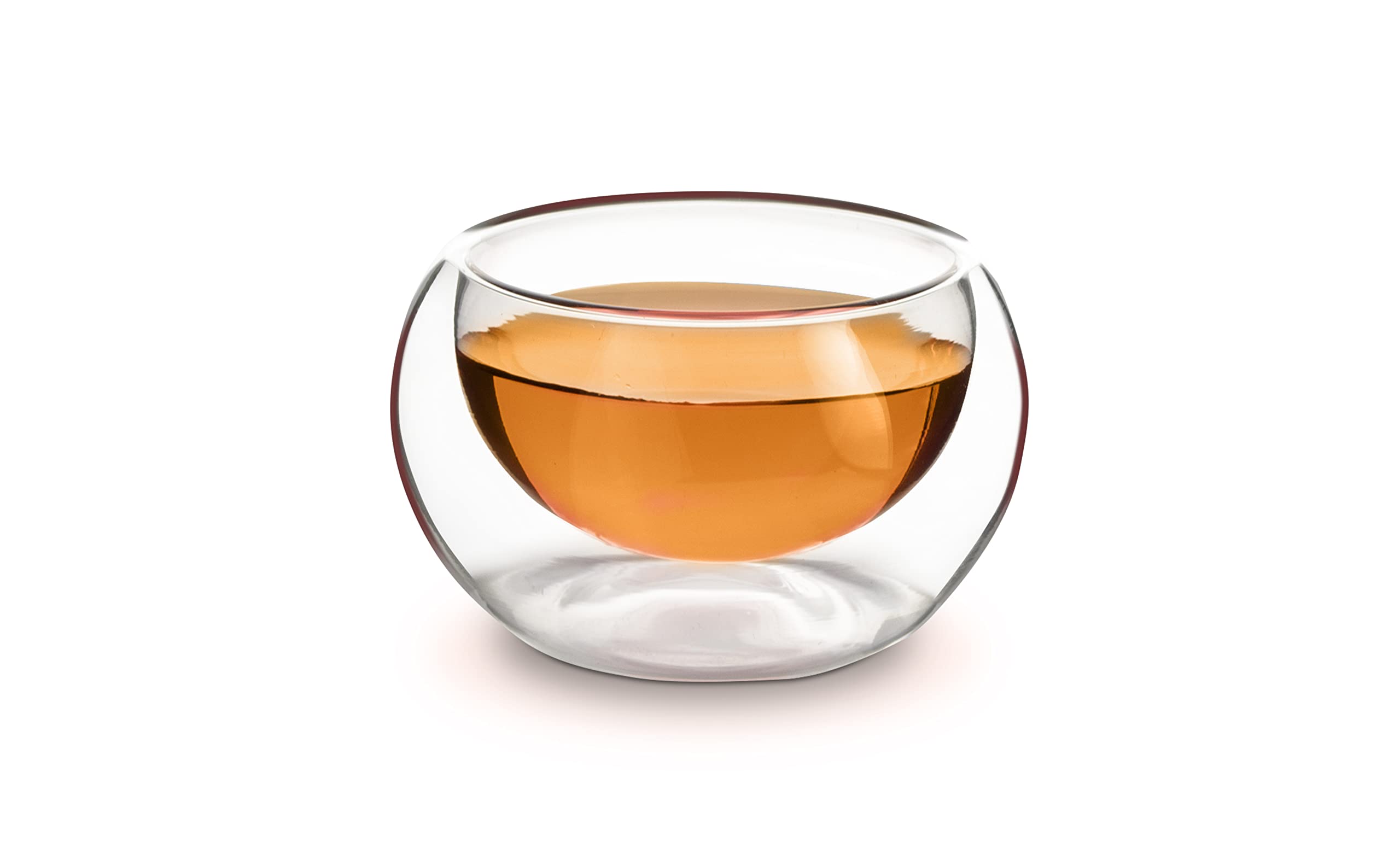 Premium Glass Teapot with Removable Stainless Steel Infuser & 4 Double Wall Glass Cups - Perfect for Loose Leaf Tea Brewing, Iced Tea Making & Gift Giving - Ideal for Home, Office & Tea Party Use