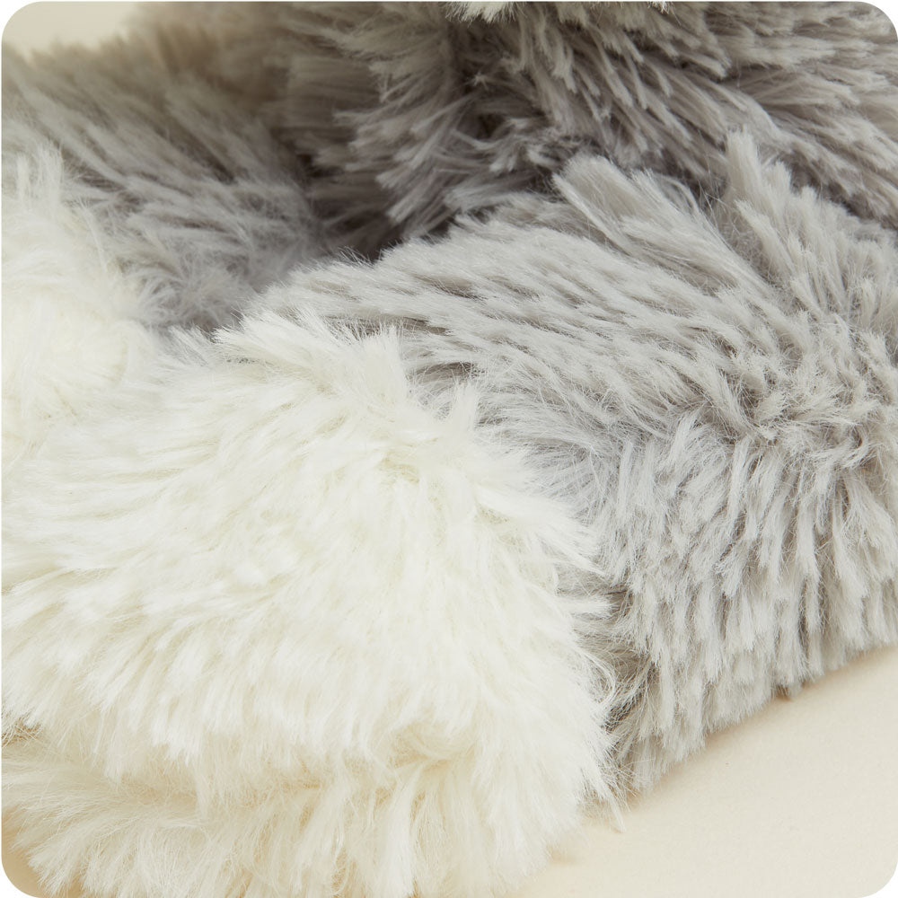 Gray Cat Plush Warmies - Soft & Cozy Microwavable Heating Pad for Pain Relief & Stress Relief - Perfect for Cuddling, Relaxation & Gifts