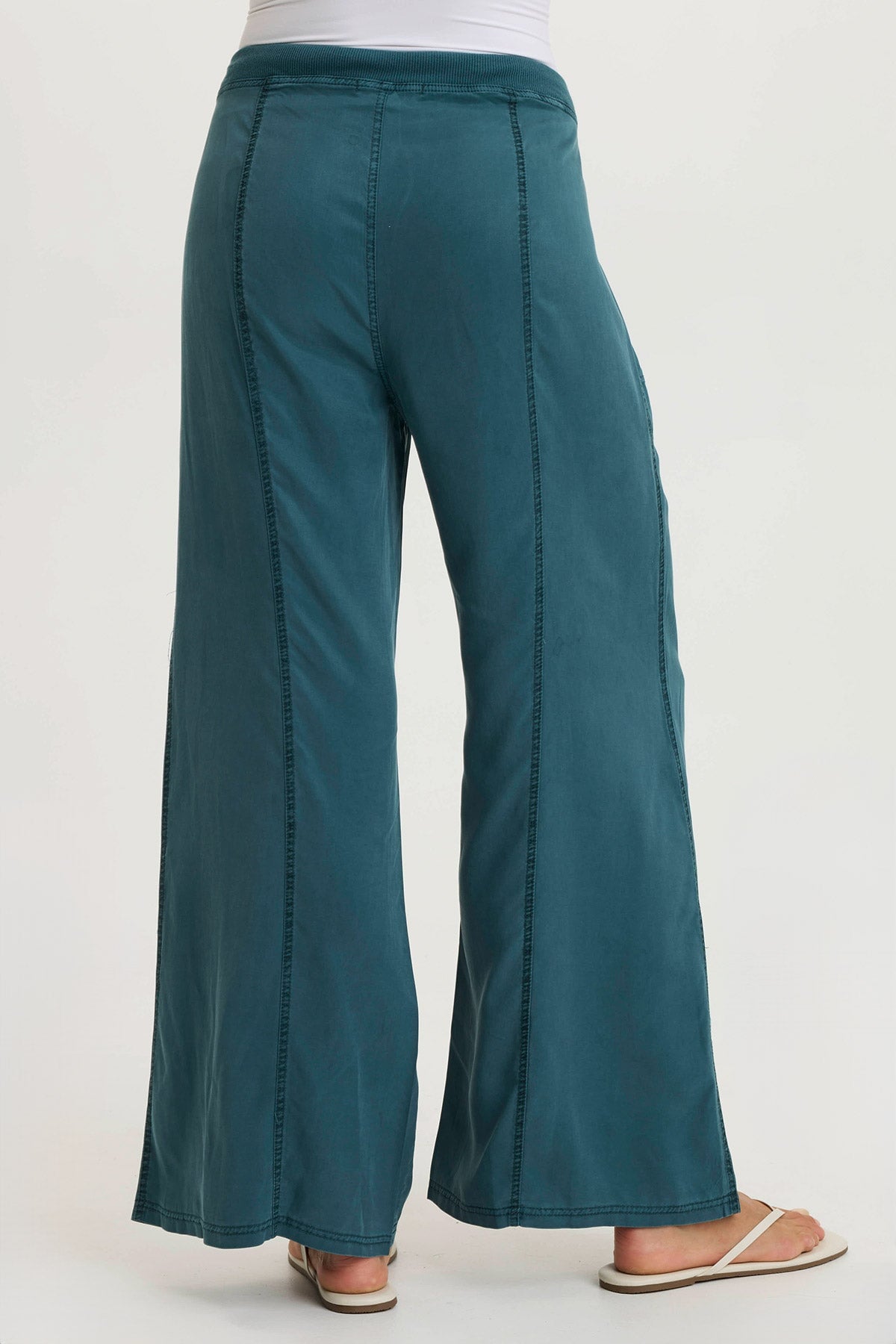 Tarla Twill Wide Leg Pants with Dropped Pockets - Comfortable High Waisted Loose Fit Trousers for Women | Perfect for Work, Travel & Casual Outfits
