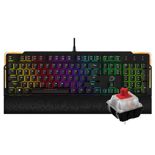 Dareu EK815 104-Key RGB Backlit Mechanical Gaming Keyboard with Brown Switches - Perfect for PC Gaming, Typing & Office Work