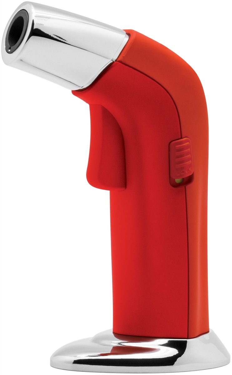 Whip-It! Edge Torch Lighter - Red Butane Torch for Cigars, Cooking, and DIY Projects | Windproof & Refillable