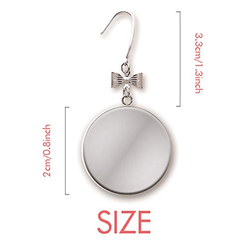 Elegant Drop Hook Earrings for Women - American Night Bow Design, Stud Pierced for Comfort | Perfect for Parties, Weddings & Evening Events