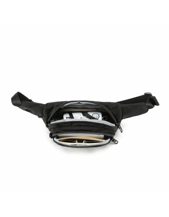 TOSCA TCA987 Anti Theft Bumbag - Secure Waist Pack with RFID Blocking, Adjustable Strap for Travel, Hiking & Everyday Use - Black