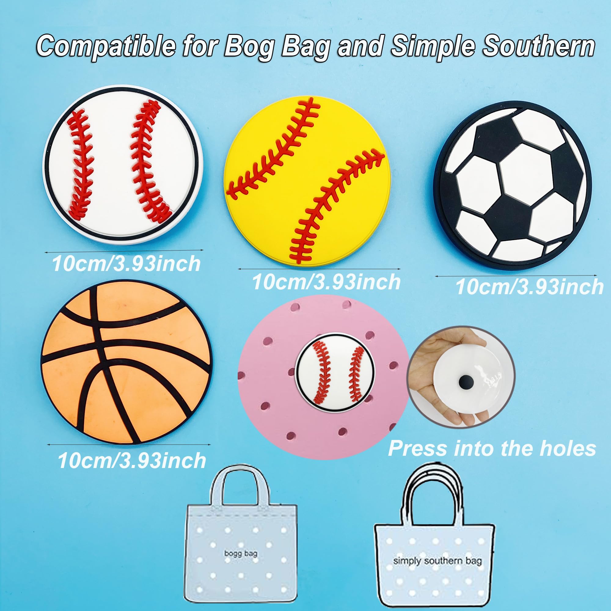 2Pcs Bogg Bag Charms - Stylish Accessories for Simply Southern Bogg Bags & Beach Totes | Perfect for Sports, Beach Outings & Summer Vacations