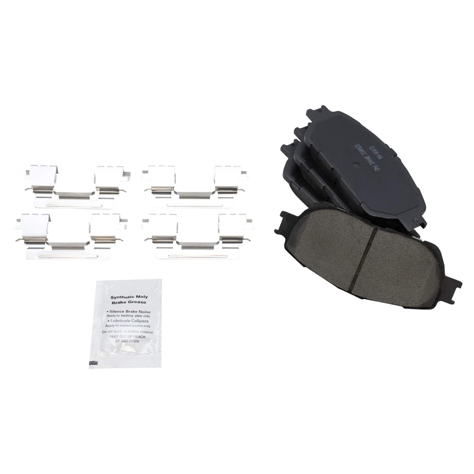 TRQ High-Performance Ceramic Brake Pads & Rotors Kit - Front & Rear Set with Anti-Squeal Shims & Lubricant | Perfect for Daily Commuting, Mountain Driving & Towing Heavy Loads