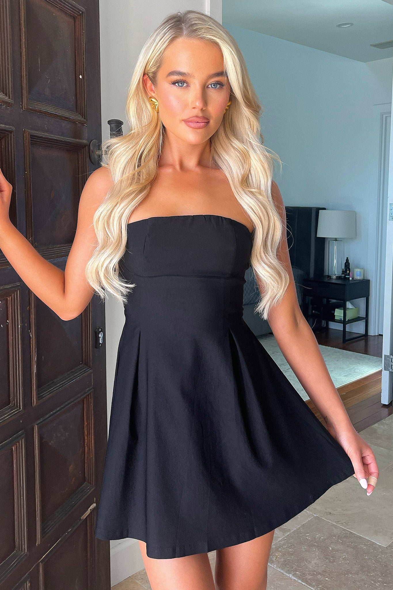 Charlize Black Dress for Women - Elegant & Comfortable Formal Wear for Office, Party & Evening Events