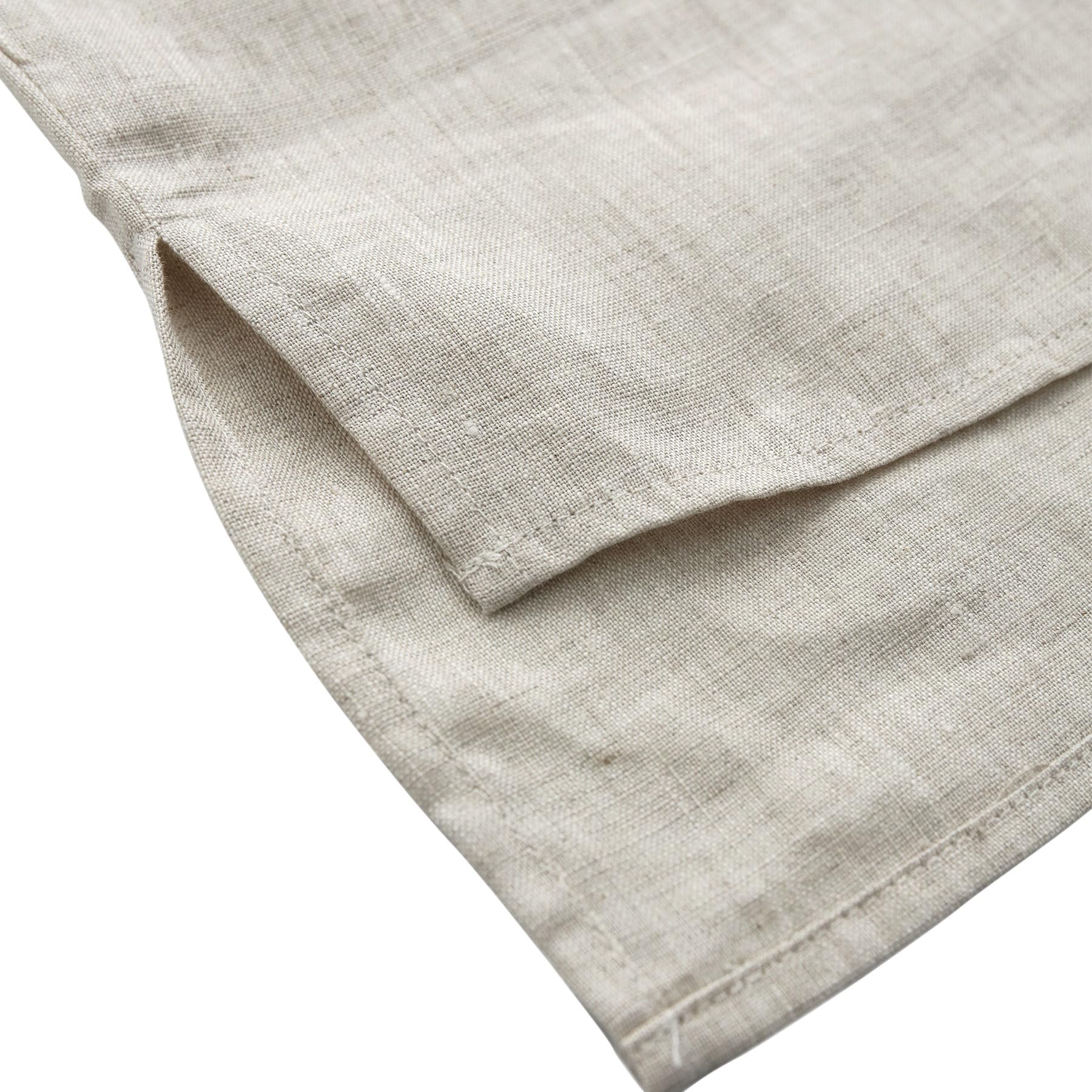 Amazhiyu Women's 100% Linen Short Sleeve Crewneck Blouse - Breathable Summer Top for Casual Outings, Beach Wear & Vacation Outfits