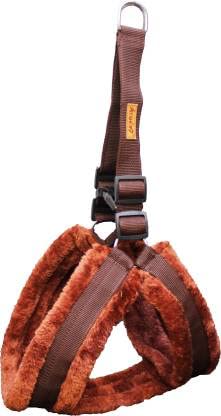 Premium Brown FURR Dog Harness - Medium Size for Medium Dogs, Adjustable & Comfortable Pet Walking Vest - Perfect for Daily Walks, Hiking & Outdoor Adventures