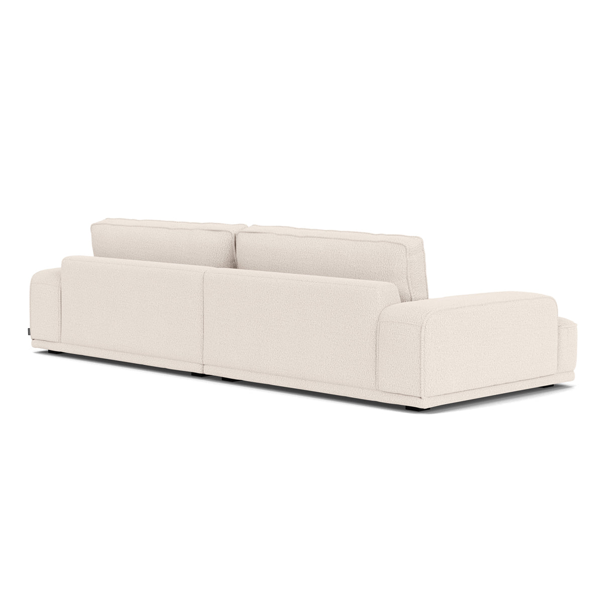 Leonora Boucle 3.5 Seater Sofa - Modern Upholstered Sectional Couch for Living Room | Soft Chenille Fabric | Comfortable Lounge Furniture for Home & Office