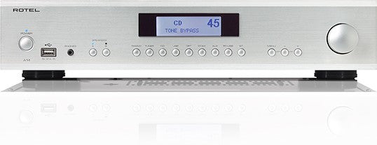 Rotel A14MKII Integrated Stereo Amplifier - 80W x 2 Channel Hi-Fi Audio System with Bluetooth, Phono Input & DAC - Perfect for Home Theater and Music Listening