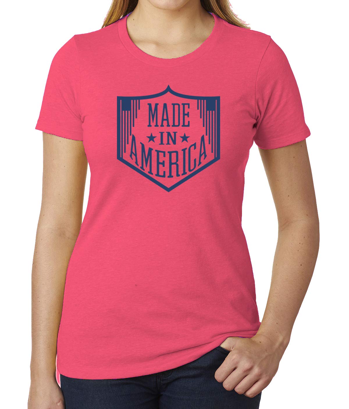 American Made Women's Patriotic Graphic T-Shirt - Comfortable Cotton Tee for 4th of July, Memorial Day & Everyday Wear