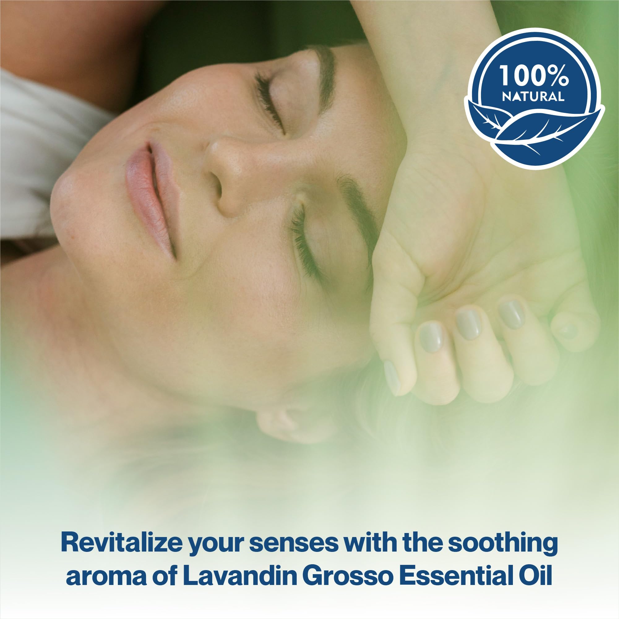 Organic Lavandin Grosso Essential Oil - 100% Pure Natural Aromatherapy Oil for Diffusers, Massage & Cooking | Vegan, Cruelty-Free Lavender Blend | Relaxation, Stress Relief & Home Fragrance (5ml)