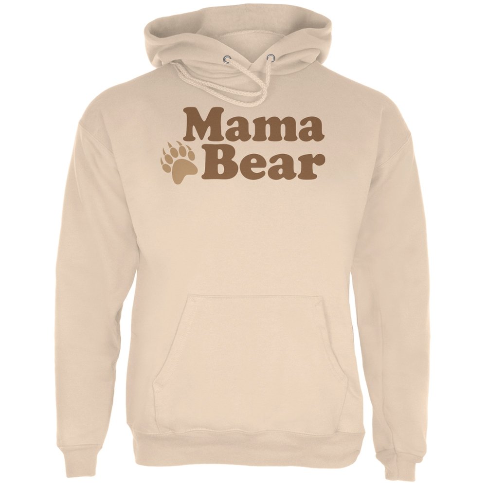 Mama Bear Sand Adult Hoodie - Soft & Cozy Pullover Sweatshirt for Women | Perfect Gift for Mother's Day, Birthday & Casual Wear