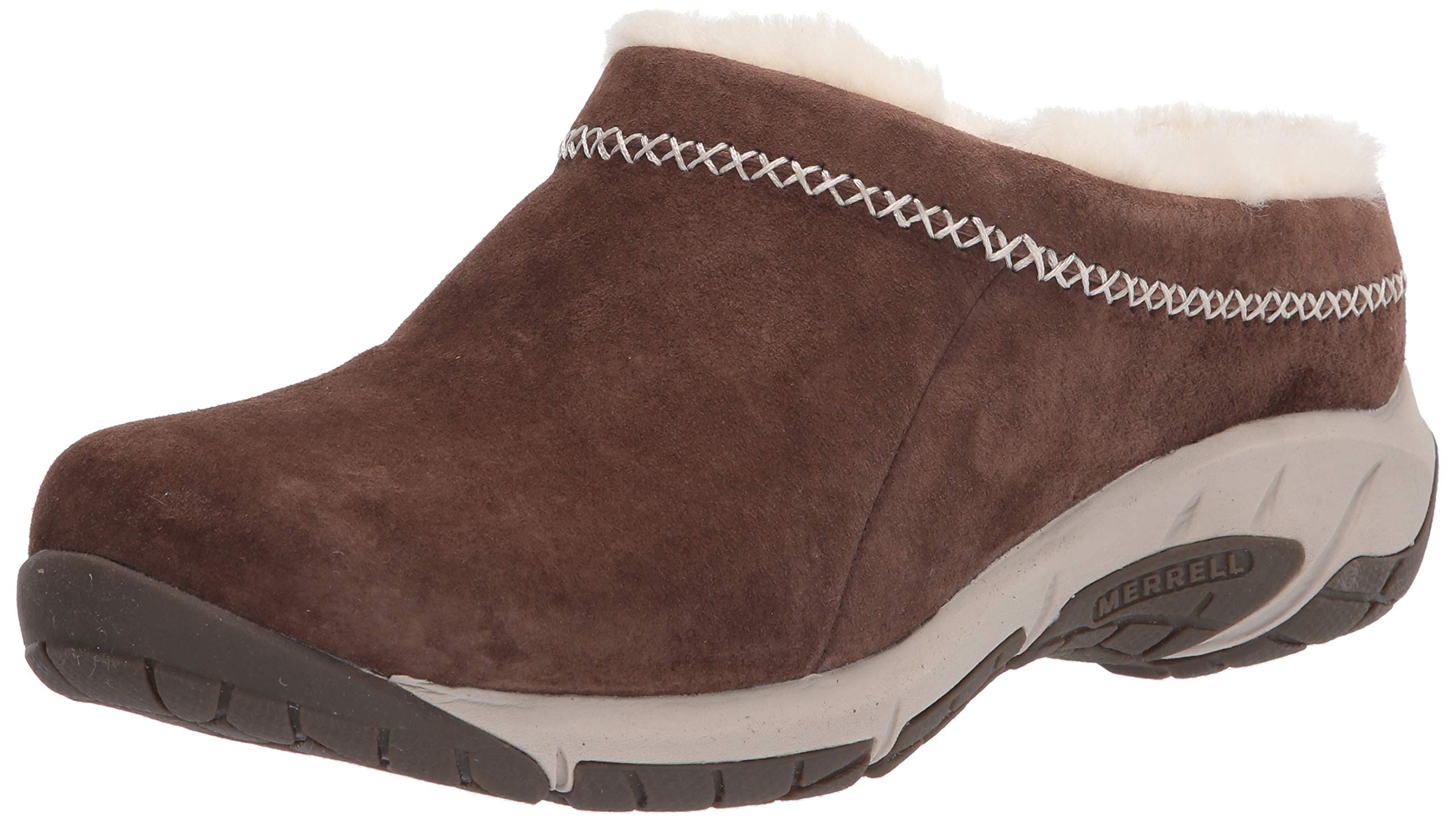 Merrell Women's Encore Ice 4 Moccasin - Warm Winter Slip-On Shoes for Women with Waterproof Suede & Fleece Lining - Perfect for Indoor Comfort & Outdoor Winter Activities