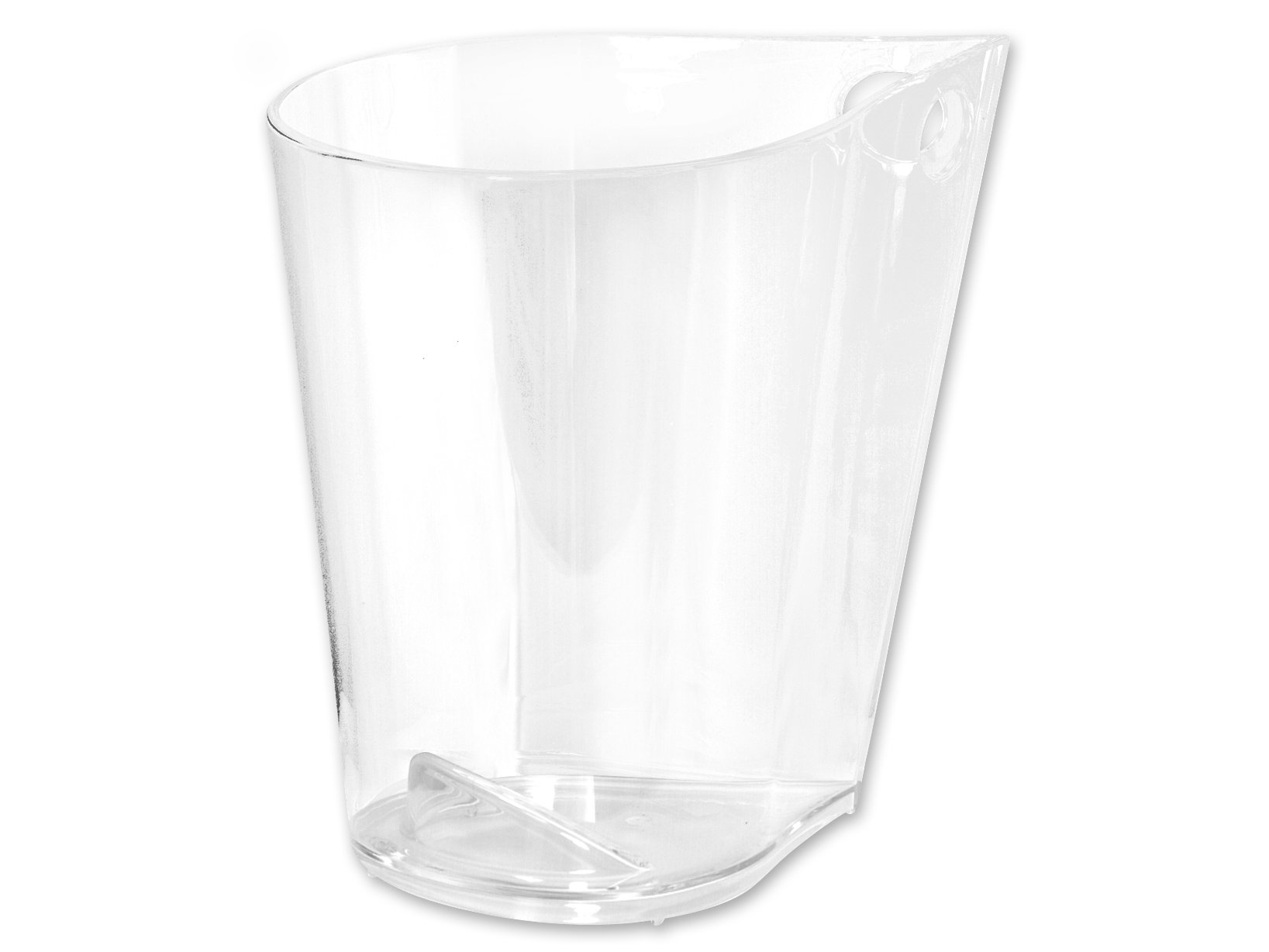 Goccia Clear Plastic Ice Bucket for Parties, Cocktails & Outdoor Events – Transparent Beverage Cooler with Handle for Drinks, Wine & Champagne