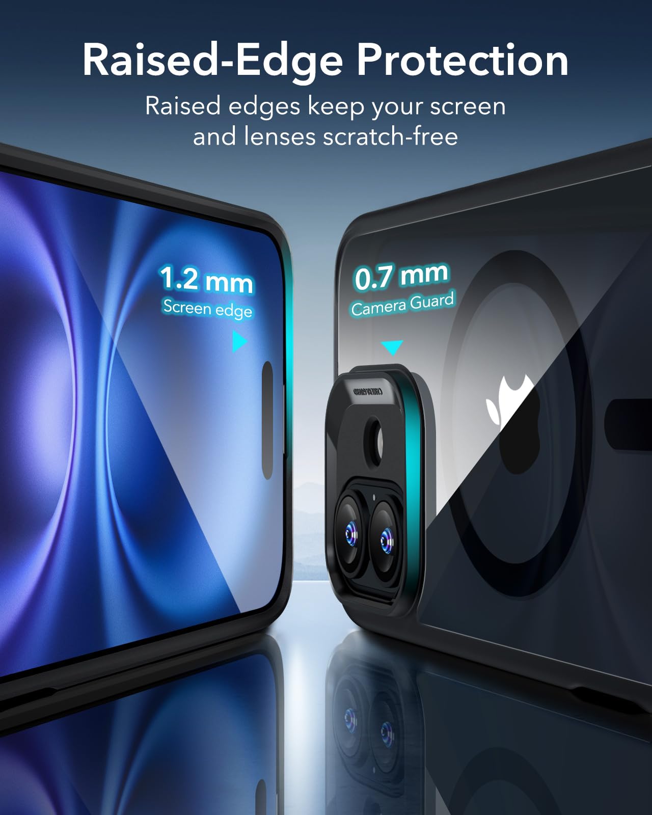 ESR for iPhone 16 Plus Case with MagSafe - Military Grade Shockproof Protection | Magnetic Phone Cover for iPhone 16 Plus | Classic Hybrid HaloLock Clear Black Case | Perfect for Outdoor Activities & Daily Use