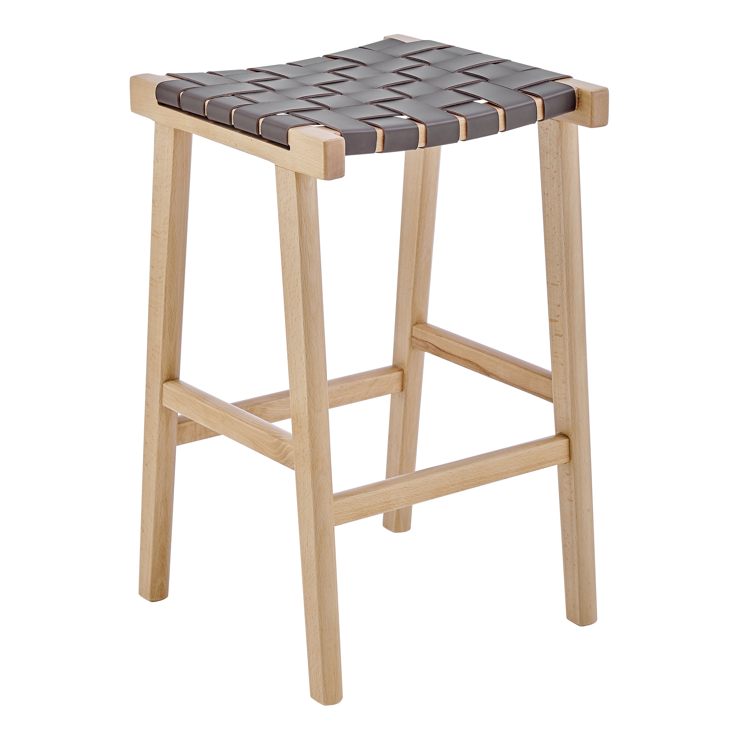 Modern Evangeline Counter Stool - Backless Bar Stool for Kitchen Island, Breakfast Nook & Home Decor - Adjustable Height 24