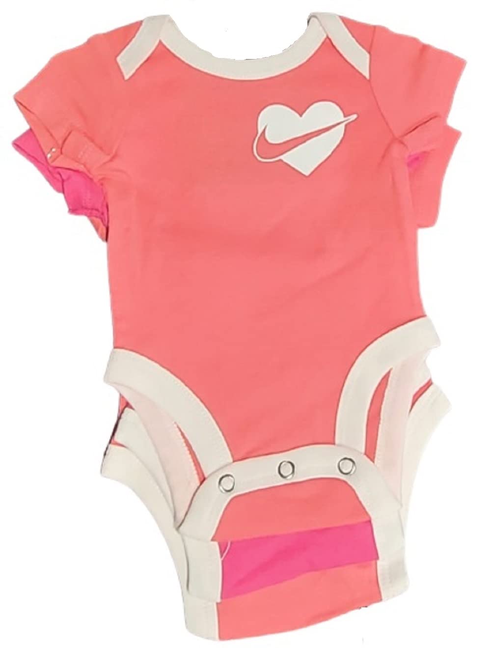 6M Baby Bodysuits 3-Pack - Soft Coral Chalk Cotton Onesies for Infants | Perfect for Daily Wear, Playtime & Photo Shoots