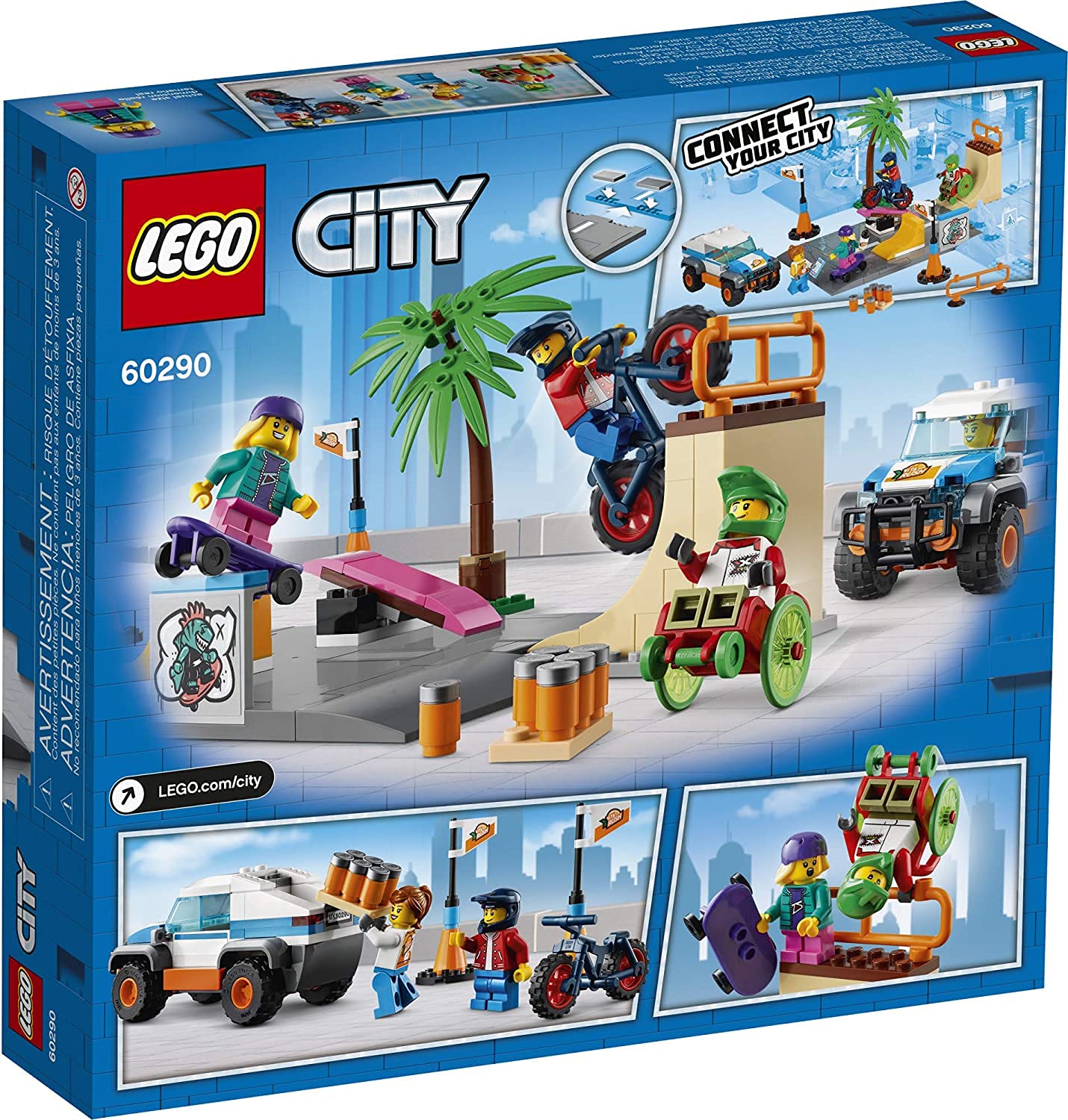 LEGO City Skate Park 60290 Building Kit - 195 Piece Construction Toy for Kids Ages 6+ | Creative Play, STEM Learning, Birthday Gift | Perfect for Indoor Playtime & Building Skills Development