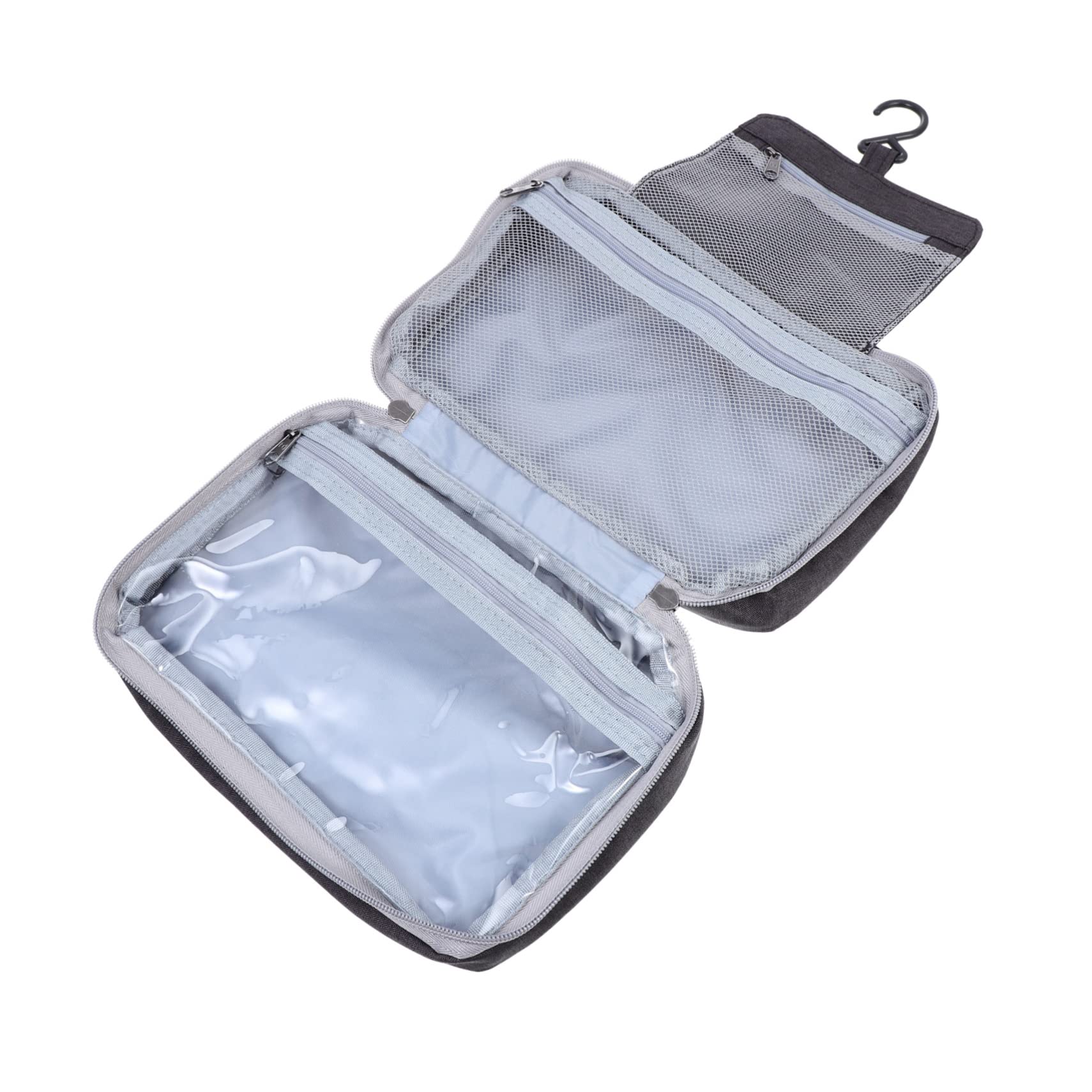 Waterproof Travel Makeup Bag - Cosmetic Organizer with Zipper, Toiletry Bag for Women & Men - Perfect for Airplane, Gym, and Vacation Essentials Storage