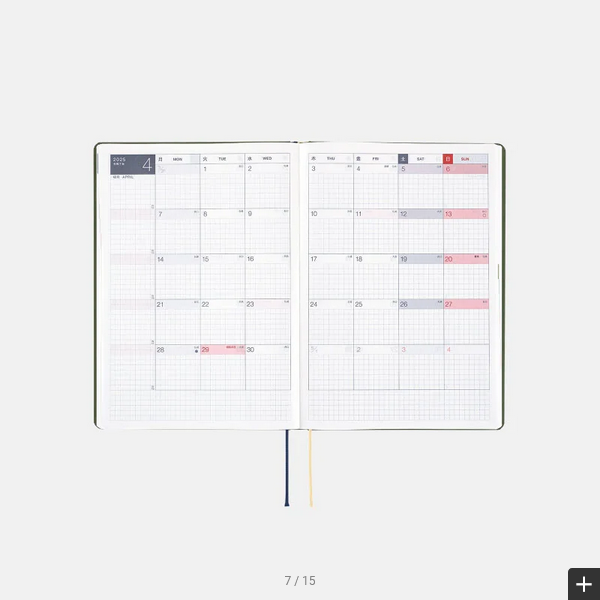 Hobonichi Techo 2025 MOTHER A5 Daily Planner - January Start, Monday Start - Japanese Edition - Perfect for Journaling, Planning & Gift Giving